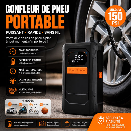 ✅compresseur d'air portable rechargeable