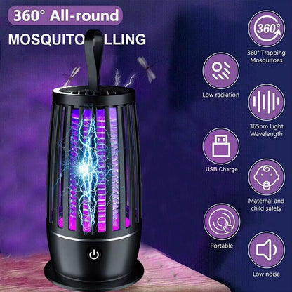 Lampe anti-moustiques électrique portatif rechargeable