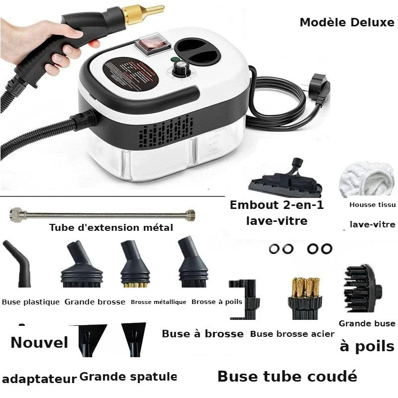 Nettoyeur Vapeur Multi-Usage 2500W et accessoires complets