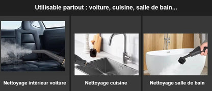 Nettoyeur Vapeur Multi-Usage 2500W - utilisable partout : voiture, cuisine, salle de bain